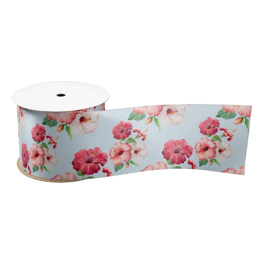 Tropisch Hibiscus Hawaiian Floral  Lint (Spoel)