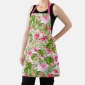 Tropisch hibiscus palm monstera patroon schort (Insitu)