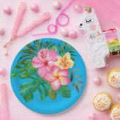 Tropisch Hibiscus Paper Bord (Feest)