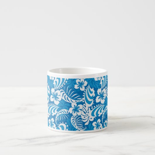 Tropisch Hibiscus Pattern Espresso Kop (Voorkant)