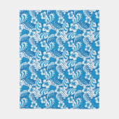 Tropisch Hibiscus Pattern Fleece Deken (Voorkant)