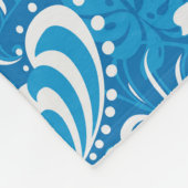 Tropisch Hibiscus Pattern Fleece Deken (Hoek)