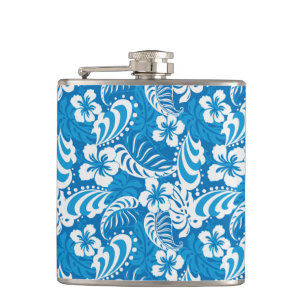 Tropisch Hibiscus Pattern Heupfles