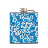 Tropisch Hibiscus Pattern Heupfles (Achterkant)