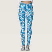Tropisch Hibiscus Pattern Leggings (Voorkant)