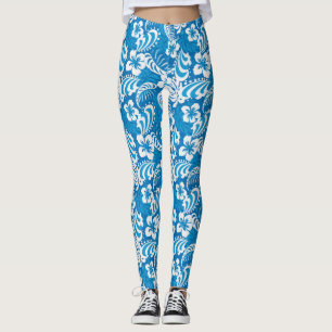 Tropisch Hibiscus Pattern Leggings