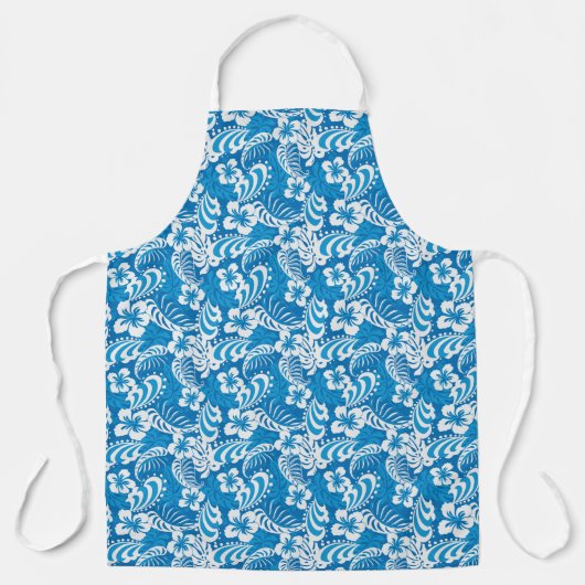 Tropisch Hibiscus Pattern Schort (Voorkant)