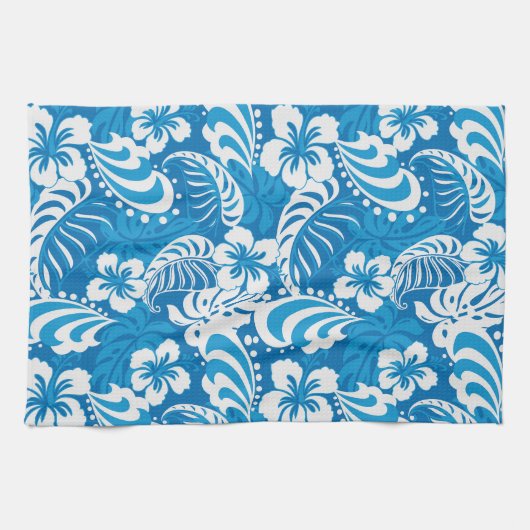 Tropisch Hibiscus Pattern Theedoek (Horizontaal)