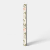 Tropisch Hisbiscus Palm Tree Patroon Samsung Galaxy Hoesje (Linkerkant)