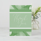 Tropisch huwelijk Hartelijk dank Bedankkaart (Staand voorkant)