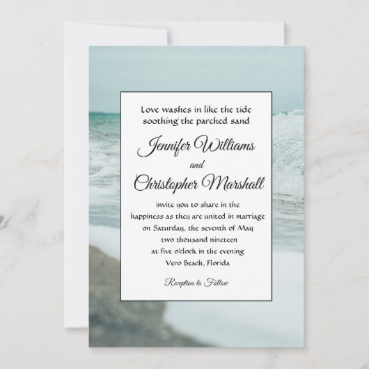 Tropisch huwelijk kaart (Voorkant)