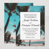 Tropisch huwelijk kaart (Voorkant / Achterkant)