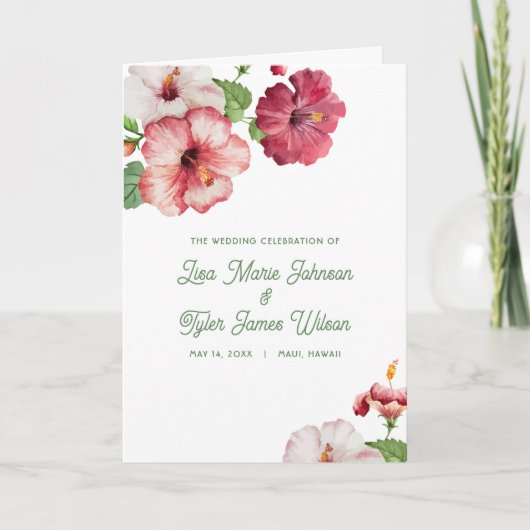 Tropisch huwelijksprogramma (Voorkant)