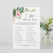 Tropisch ik spioneer met mijn camera trouwspel (Staand voorkant)