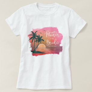 Tropisch Isle Moeder van de Bride Roze ID581 T-shirt