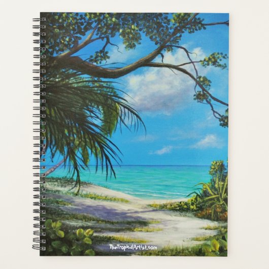 Tropisch Jamaicaanse strand Theme Planner (Voorkant)