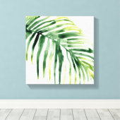 Tropisch Jewel Leaf Canvas Afdruk (Insitu (Houten vloer))