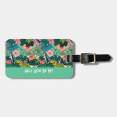 Tropisch, jij bent mijn bagagelabel (Voorkant horizontaal)