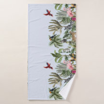 Tropisch Jungle Wildlife Strand & Badhanddoek