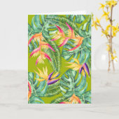 Tropisch Kaart (Gele Bloem)