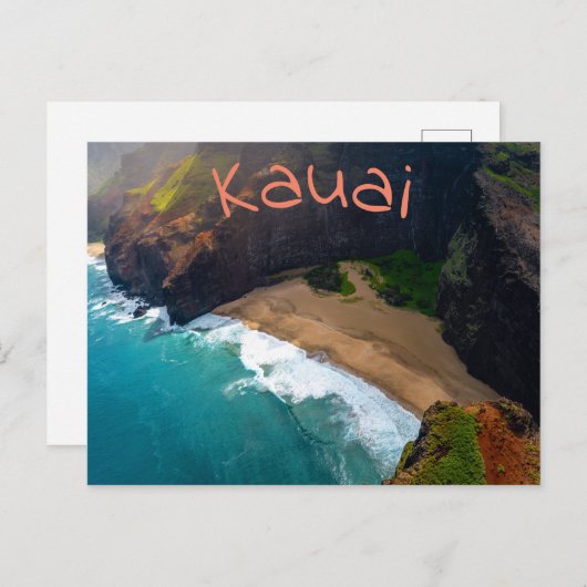 Tropisch Kauai Hawaiian Island Zee Coast Briefkaart (Voorkant / Achterkant)