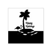 Tropisch kersteiland 	rubberstempel (Afrduk)