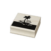 Tropisch kersteiland 	rubberstempel (Stempel)