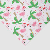 Tropisch kerstfeest gevierd tissuepapier (Detail)