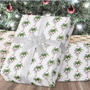 Tropisch Kerstfeest op het Strand Cadeaupapier