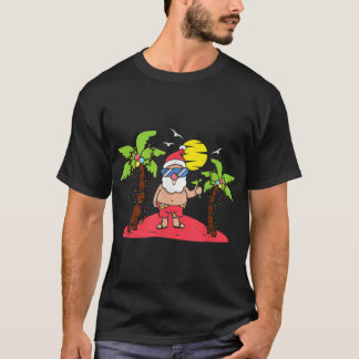 Tropisch kerstkerstkerstkerstkerstkerstmanreisfees t-shirt