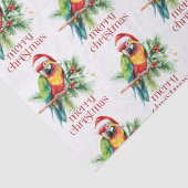 Tropisch kerstthema Dank u retro tekst Tissuepapier (Detail)