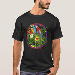 Tropisch kleurrijke vogels Parrot Macaw Cockatkato T-shirt