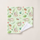 Tropisch kokosgleufpatroon bad handdoek (Wasdoekje)