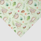 Tropisch kokosgleufpatroon tissuepapier (Detail)