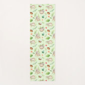 Tropisch kokosgleufpatroon yogamat (Voorkant)