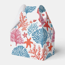 Tropisch koraal en zeesterren patroon