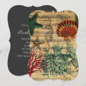 tropisch kustkoraal zeepaardje kaart (Voorkant / Achterkant)