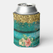 Tropisch landlogo blikjeskoeler (Blikje Achterkant)