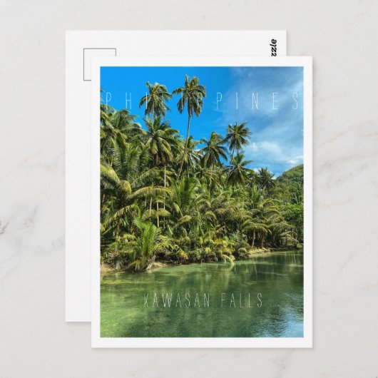 Tropisch landschap, filipijnen, herfsten van Kawas Briefkaart (Voorkant / Achterkant)