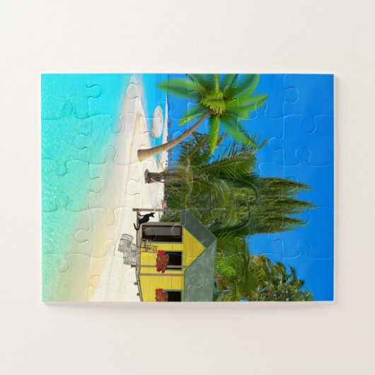 Tropisch landschap legpuzzel (Horizontaal)