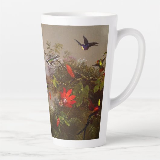 Tropisch landschap met tien kolibries kop (Rechts)