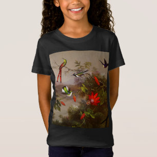 Tropisch landschap met tien kolibries kop t-shirt