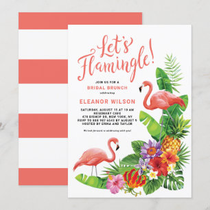 Tropisch Laten we de Floral Bridal Brunch aan het Kaart