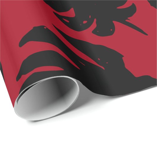 Tropisch Leaf Silhouette, Monstera, Palm, Cadeaupapier (Rol Hoek)