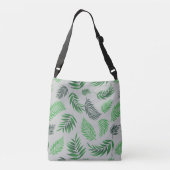 Tropisch lederen patroon 11 crossbody tas (Achterkant)