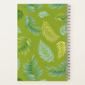 Tropisch lederen patroon 16 notitieboek (Achterkant)