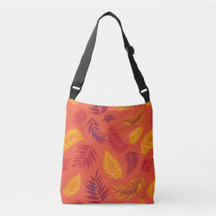Tropisch lederen patroon 18 crossbody tas