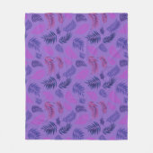 Tropisch lederen patroon 19 fleece deken (Voorkant)