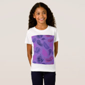 Tropisch lederen patroon 19 t-shirt (Voorkant volledig)