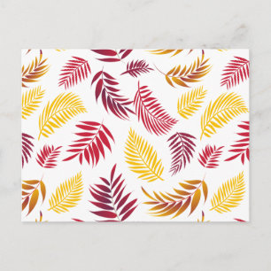 Tropisch lederen patroon 20 briefkaart